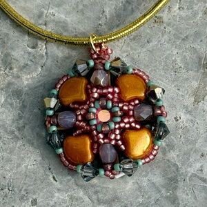Elegant Beaded Pendant